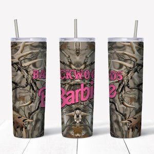 Custom 20oz backwoods barbie tumbler1